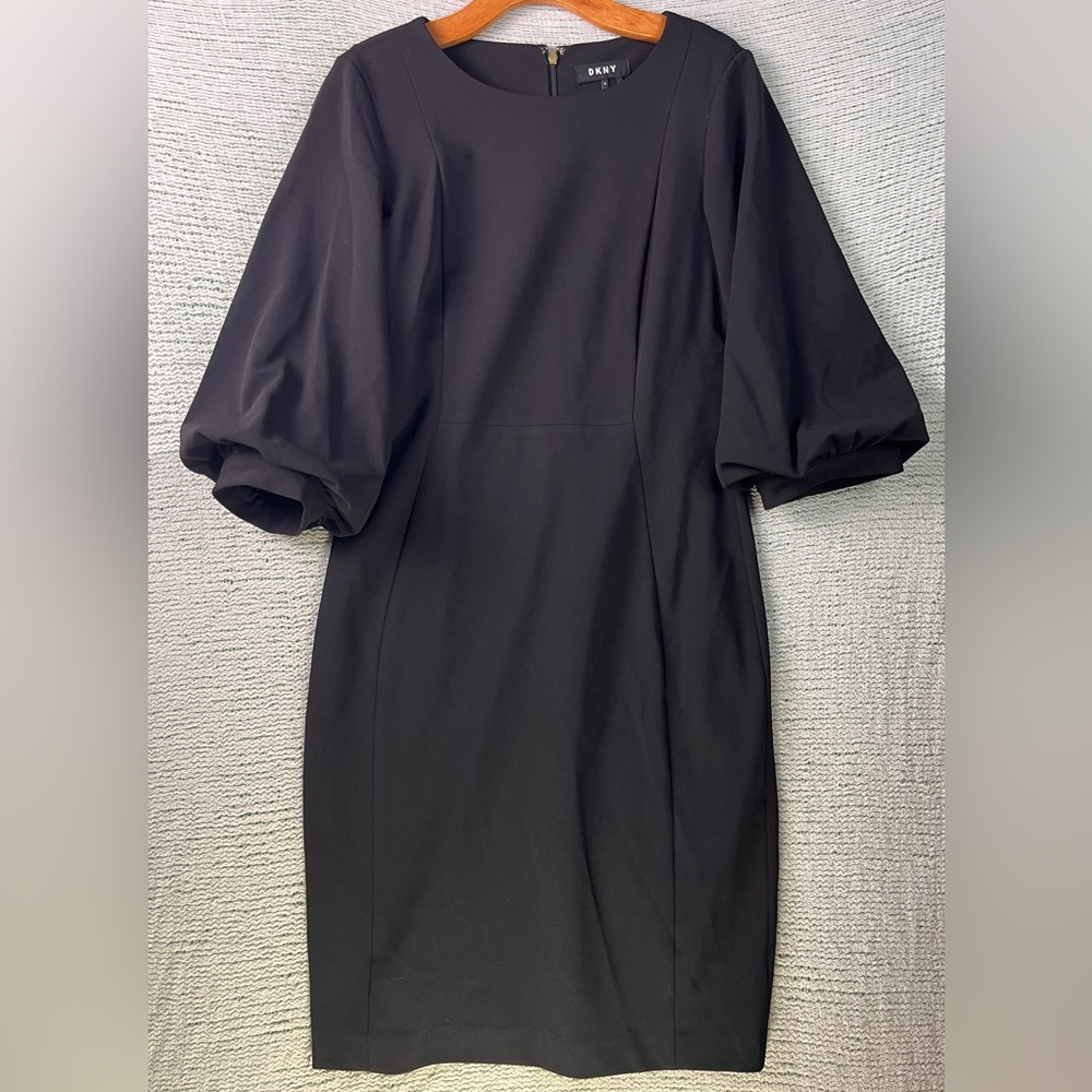 DKNY Cocktail Sheath Dress 3/4 Sleeves
